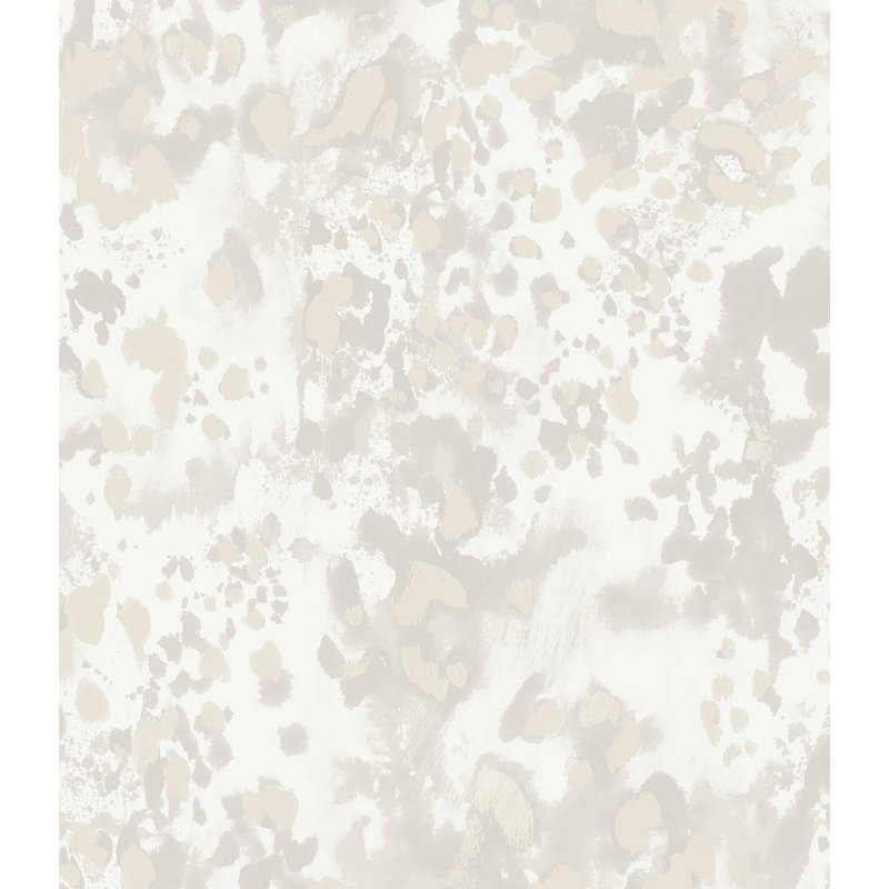 Papier peint imprimé animal Giabella, Neige métallique