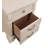 Nightstand Bedroom 1Pc Nightstand Solid Wood Satin Knickel Knobs And Pulls