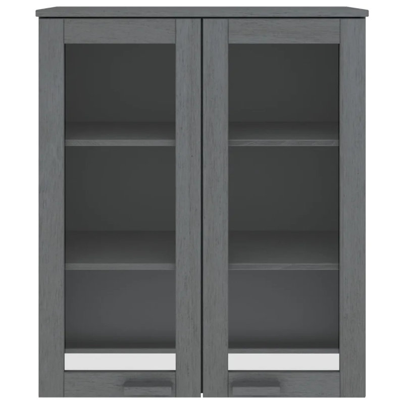 Guilian 85cm Solid Wood Sideboard, Dark Grey
