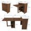 Table de salle à manger extensible de 73 pouces de long-1705550701