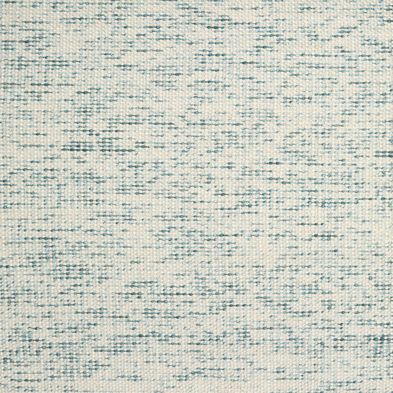 Tapis gris/bleu clair contemporaine, Carré 5 pi