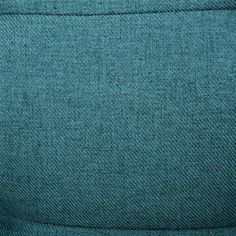 Fauteuil à oreilles en polyester capitonné Buchholz, Tissu sarcelle