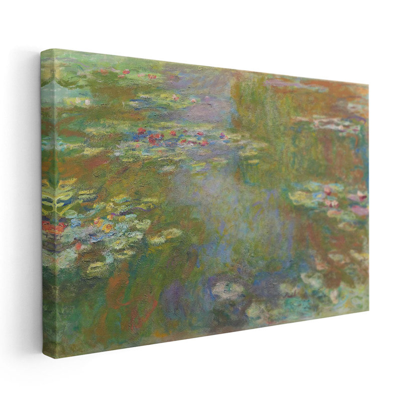 Water Lily Pond, 1917-1919 - reproduction d'art sur toile, H 32 po x l 48 po
