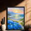 Impression d'art mural de qualité supérieure avec cadre en bois noir, scène de plage, cadeau d'art mural pour la maison et la décoration d'appartement-1740316853