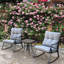Ensemble de chaises, chaises de patio et meubles de patio gris moyen