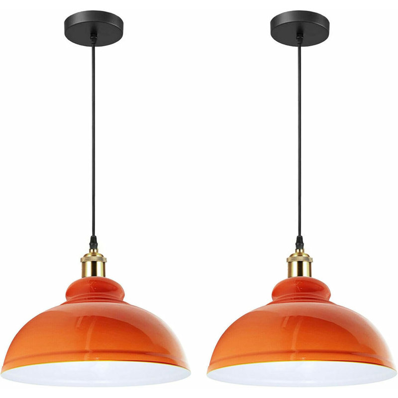 - Light Dome Pendant, Orange