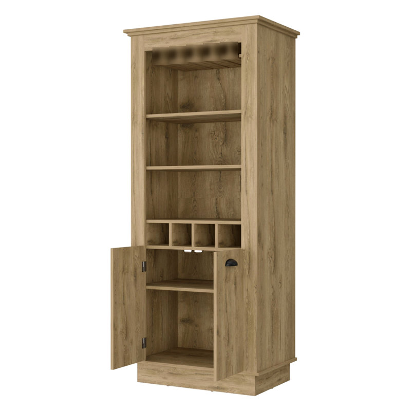 Armoire de rangement élégante pour votre collection de vin, Brun