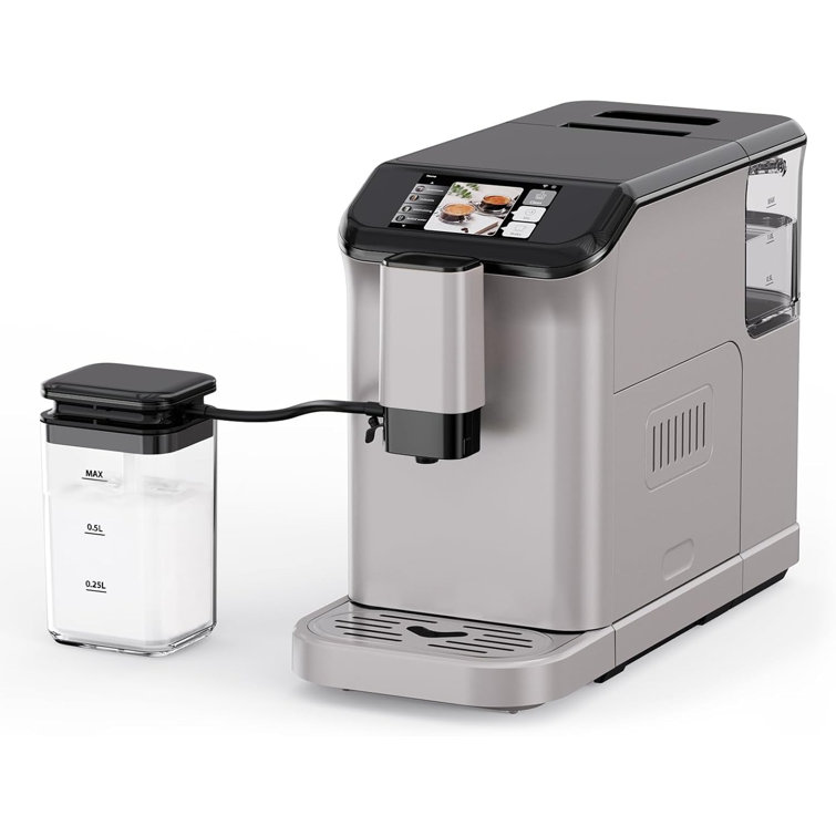 Automatic Espresso Machine, Coffee Machine with Grinder, Espresso Maker with Automatic Milk Frother, 20 Bar Latte Machine