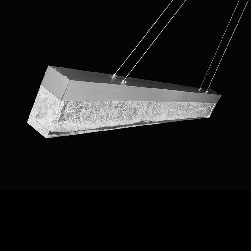 Effervescent 1 - Light LED Pendant, Brushed Aluminum