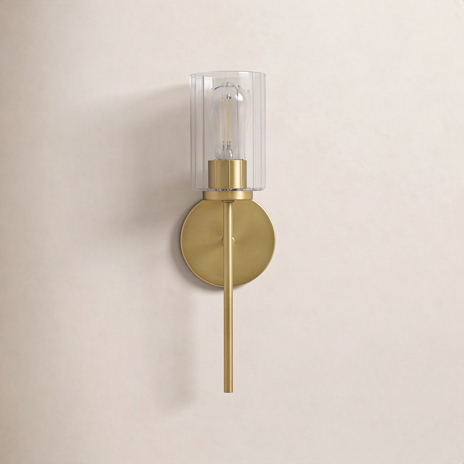 Leta Single Light Bath Sconce, Bronzea