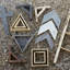 Ensemble de 3 tablettes murales Vintage Farmhouse Shadow Box-1934930099