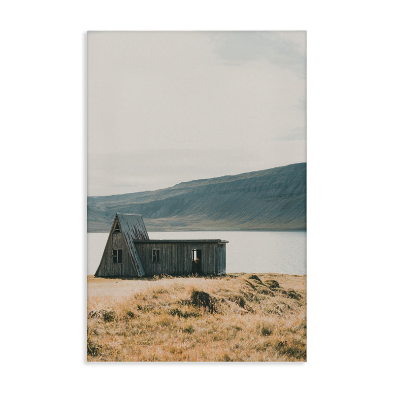 Art mural sur toile Cottage Islande Shore par Max Blakesberg Studios, H 30 po x l 20 po
