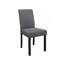 Table de salle à manger grise et noire avec ensemble de chaises