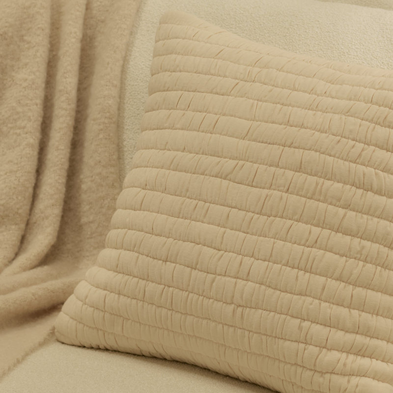 Natural Square Throw Pillow Cover