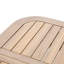 Table de salle à manger d'extérieur en bois extensible