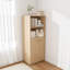 Secrétaire pliante de 126 cm (49,6 po), en MDF brun, avec rangement et roulettes-414441577