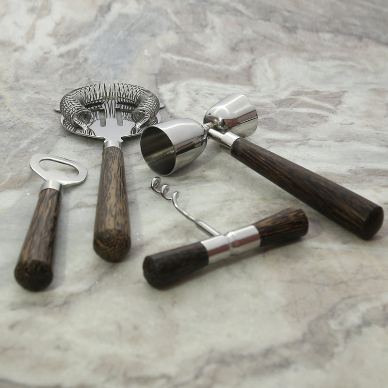 Alizette Gold Brass Stainless Steel Bar Tool