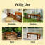 Backless Front Porch Bench,Wood Outdoor Bench