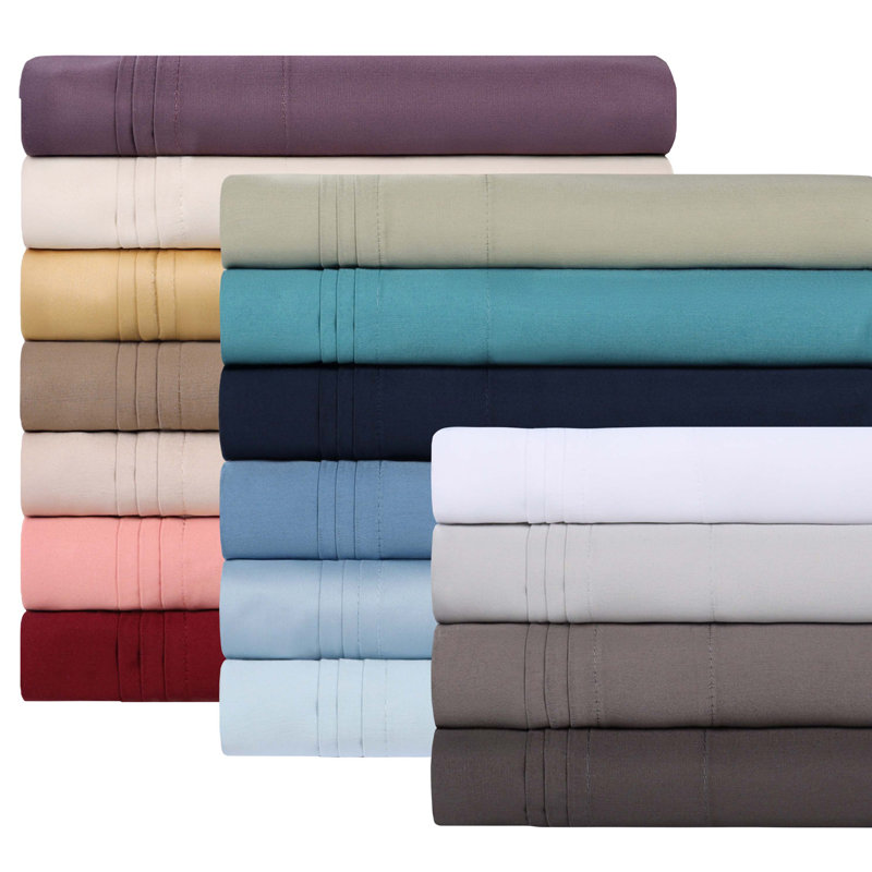 Ivory Egyptian Cotton 1000 TC Full Deep Pocket Sheet Set