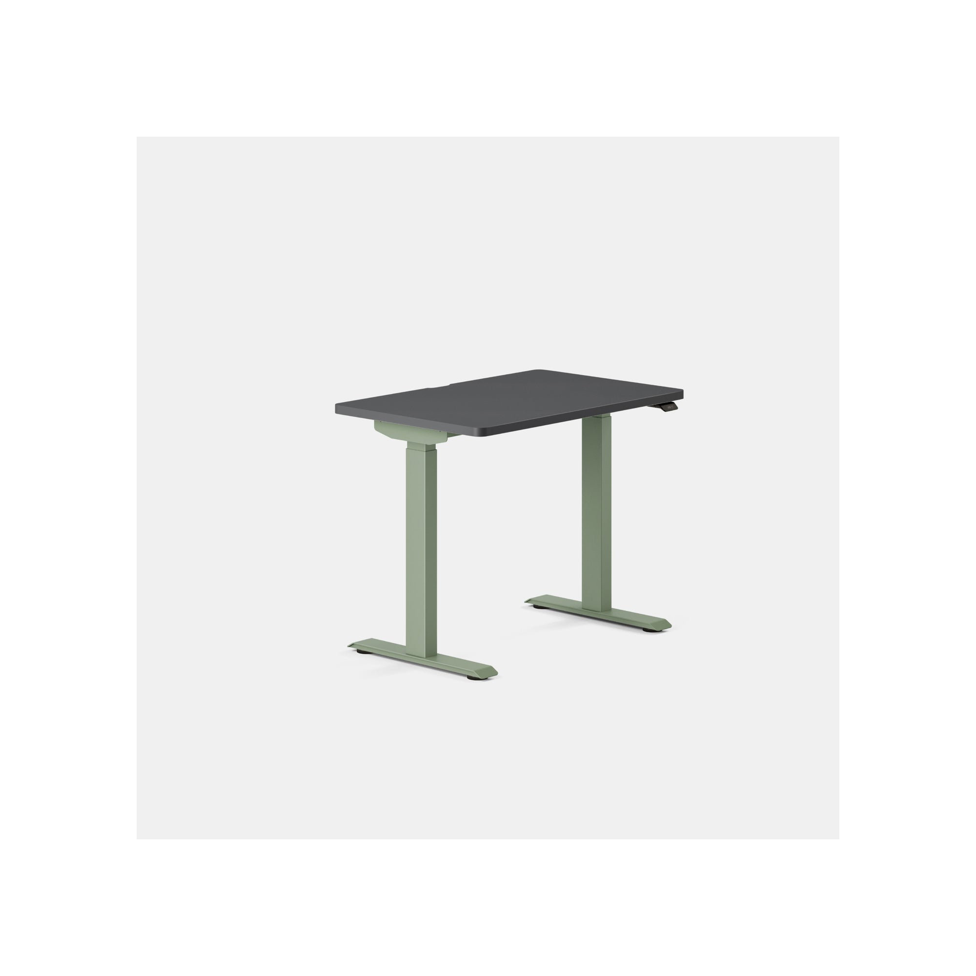 Duo Standing Desk, 47.3" H x 36" W x 24" D, Sage, Charcoal