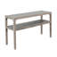 Console de canapé Fela, tablette supérieure l 48 po, bois massif brun naturel
