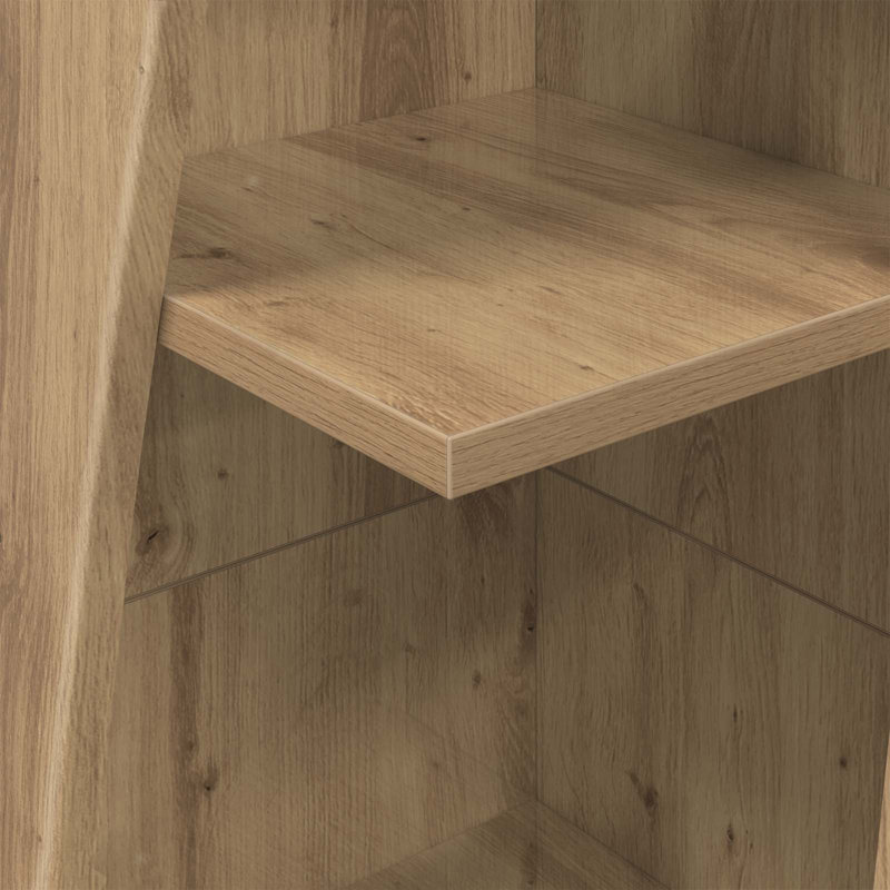 Engineered Wood Standard Accent Cabinet, 140 cm H x 27.5 cm L x 27 cm D, Artisan Oak