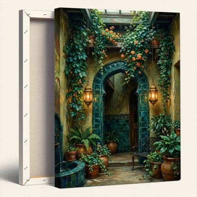 Ensemble d'une toile murale Jardin mystique