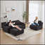 Modern Memory Foam Compressed Sofa, Large Sectional Couches for Living Room, Pet-Friendly Cloud Modular Sectional, Corduroy Fabric, Extra Deep Loveseat, No Assembly Required-782936451