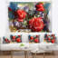 Tapisserie de composition floral grand roses-28488944