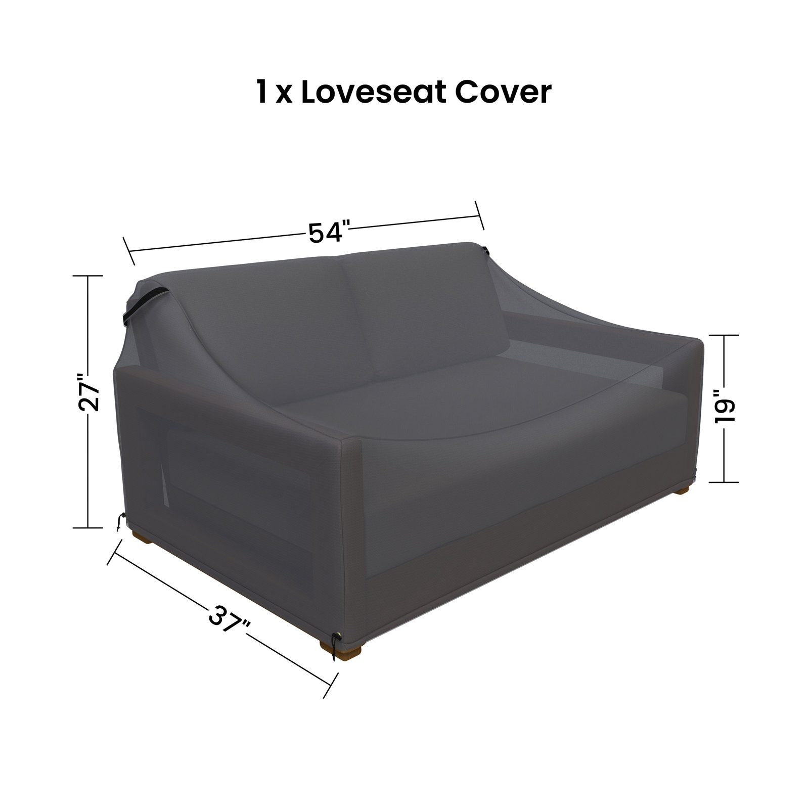 Melrose 52.75" Wide Loveseat Cover