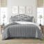 Ensemble de couvre-lit en coton gris Shay-109897589