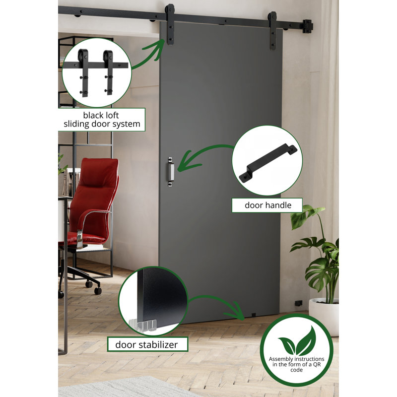 Door, 106cm x 205cm, Grey