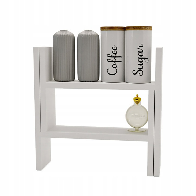 Gewurzregal Wood Spice Rack, White