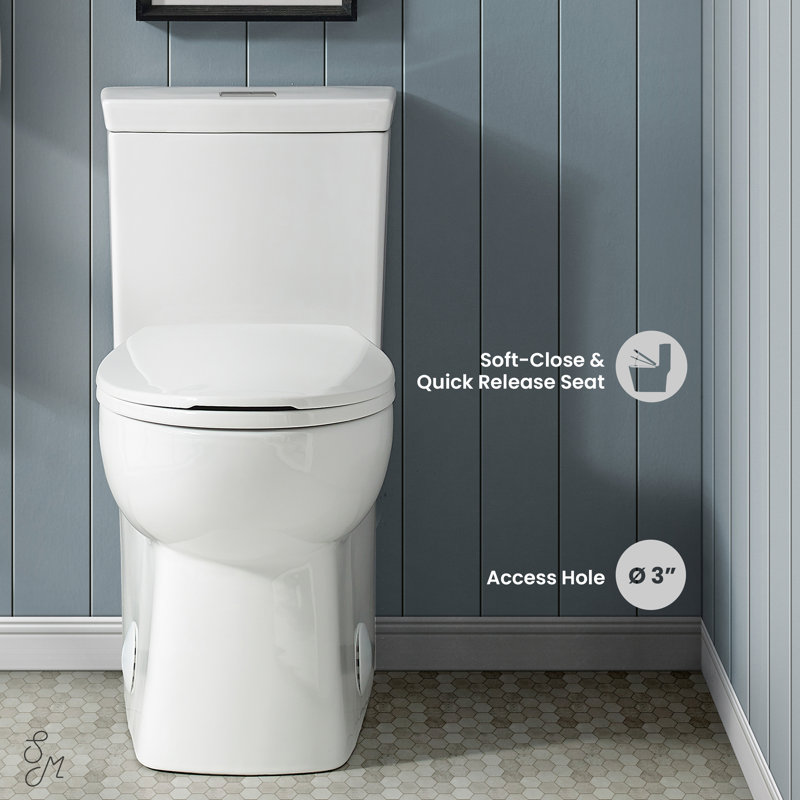 Classe One-Piece Toilet, Top, Glossy White