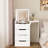 31 Vanity Desk With Hidden Storage And Foldable Panel, White Makeup Table Use, Drawers, Flip Mirror