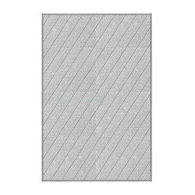 Tapis zone grise à motifs