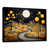 Toile avec cadre flottant noir