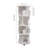 Hagel 51"H X 18"W 4-layer Rotating Corner Bookcase and Display Stand