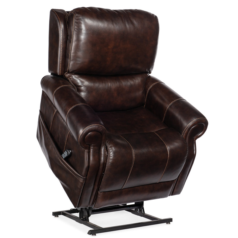 RC Recliner, Brown Genuine Leather