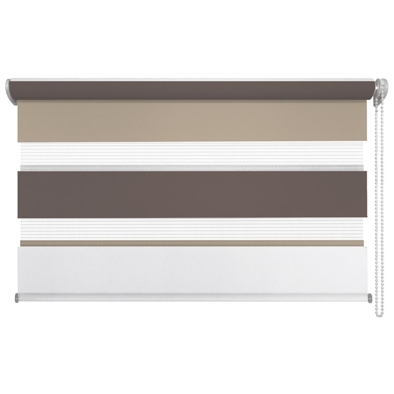 Fit-ball Room Darkening Roll-Up Blind, 160cm L x 100cm W, Cappuccino/Mocha