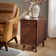Quintavion 14"W Mid-Century Modern End Table With Storage And Built-In Outlets