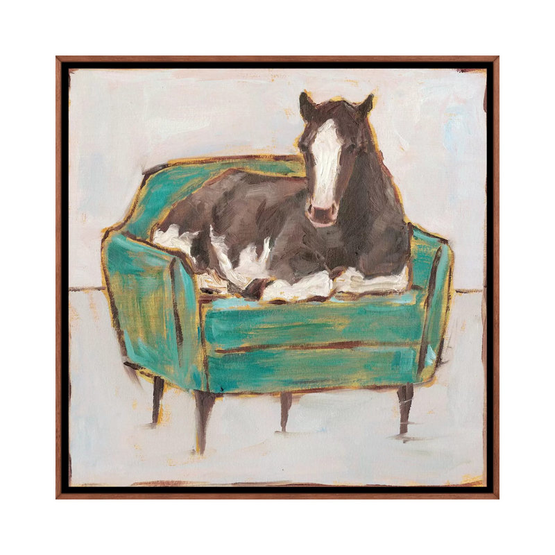 «Creature Comforts I» par Ethan Harper - reproduction d'art, H 18 po x l 18 po x 1,5 po, Pas de tapis