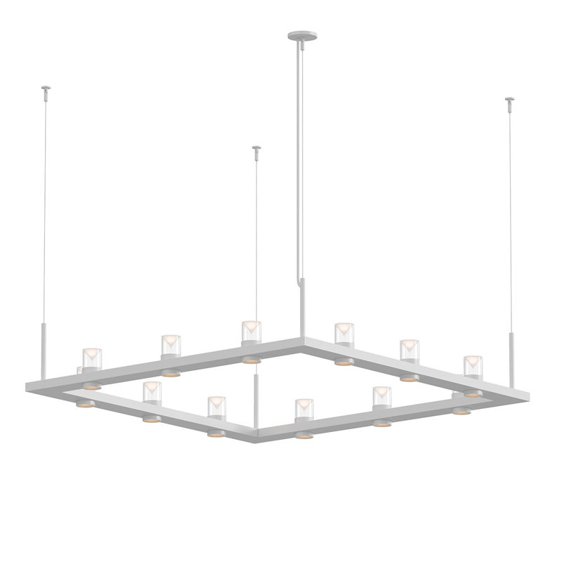 Intervals® 12 - Light LED Pendant, Clear , White