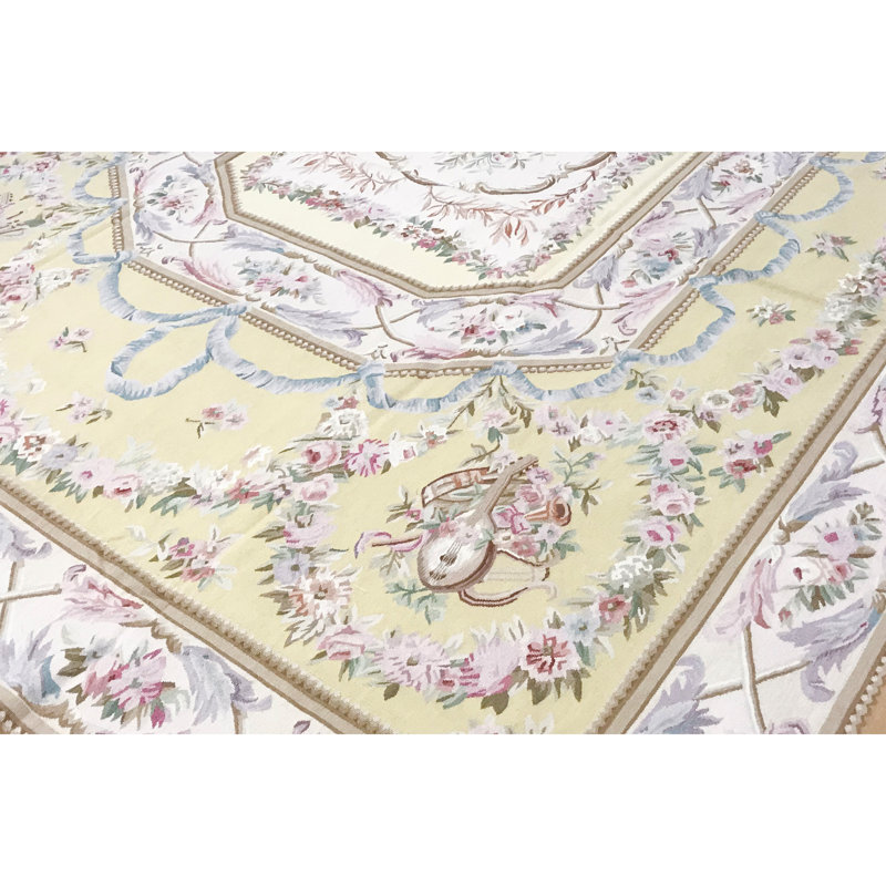 Aubusson Renaissance Wool Oriental Area Rug