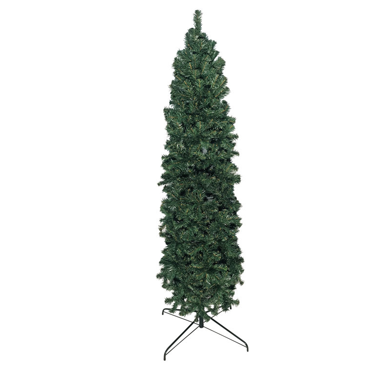 Arbre de Noël artificiel pin vert Slim, H 9 pi