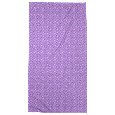 Serviette de bain hexagonale classique en treillis