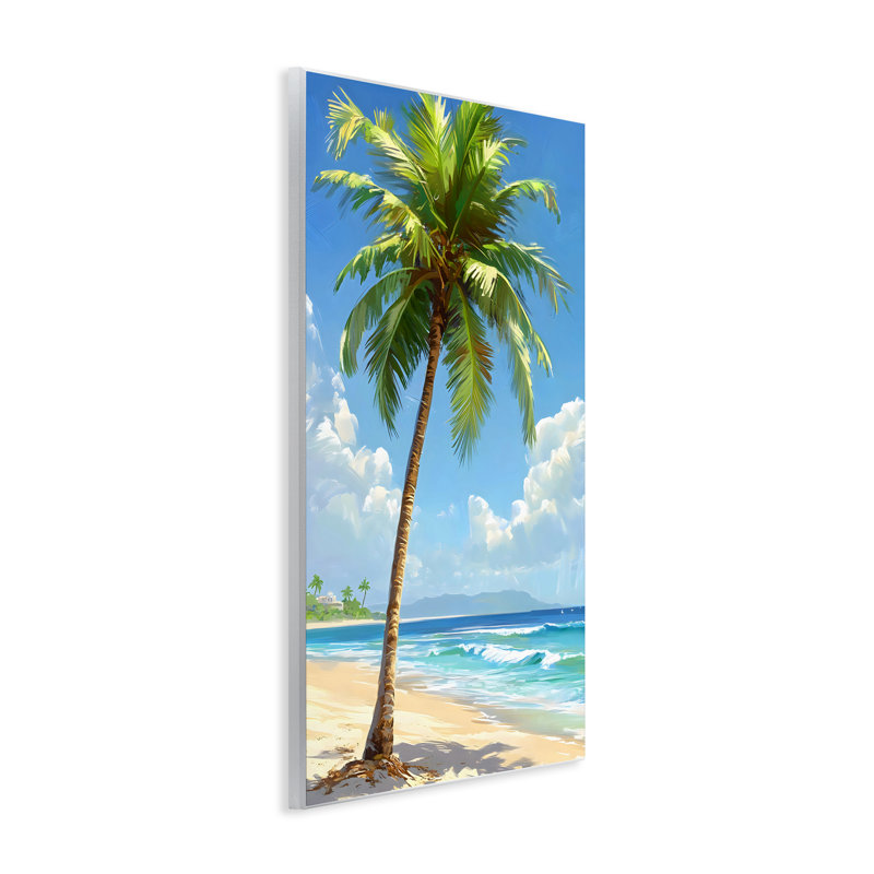 Plaque murale Shade From Palm Trees, design par LSR Design Studio, H 19 po x l 13 po