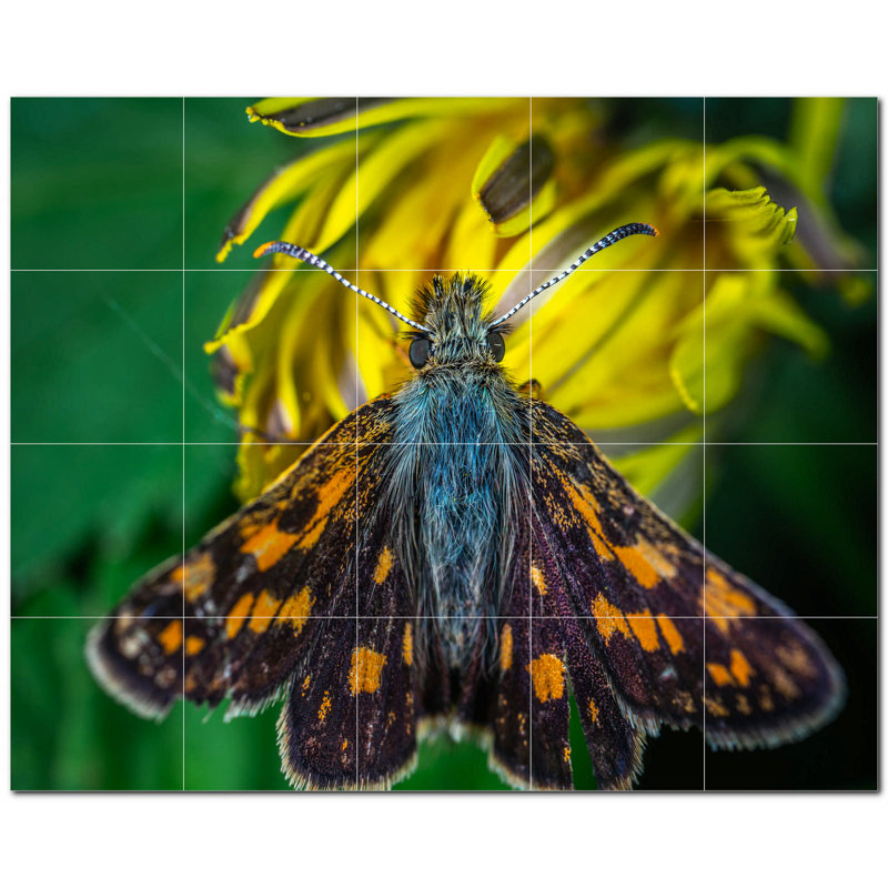 4.25 in. x 4.25 in. Ceramic Decorative Mural