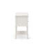 Ensemble de lit plateforme 2 pièces pour lit Queen comprenant un cadre de lit Queen en bois et une table de chevet - Fabrication fiable et robuste - Tissu en lin bleu denim-1575584682-1575586194