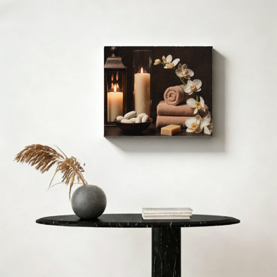 Art mural en forme de bougie, 16 pi x 20 pi